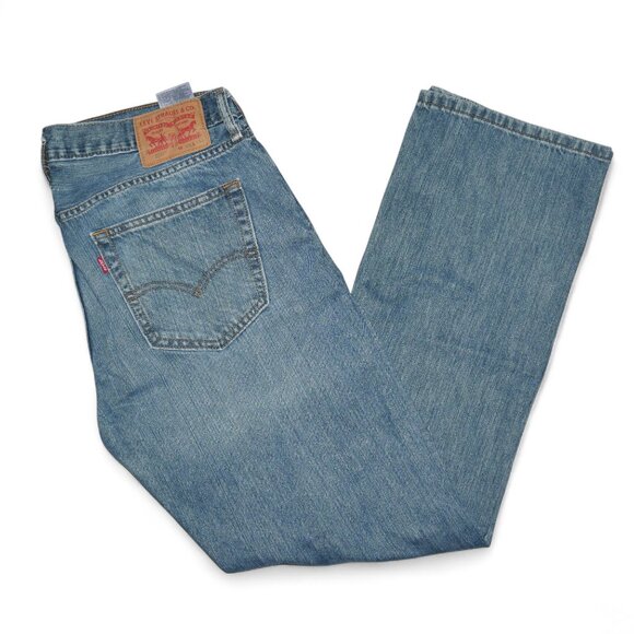 Levis 559 Men's Size 33x34 Jeans Relaxed Fit Straight Leg Medium Wash Denim - Picture 11 of 11